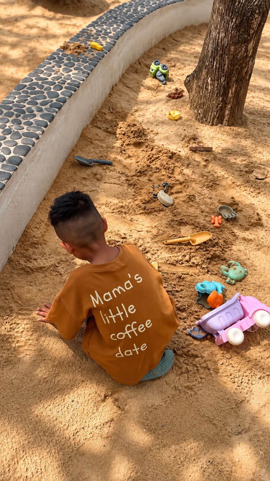 Mama's Coffee Date Oversized Tee